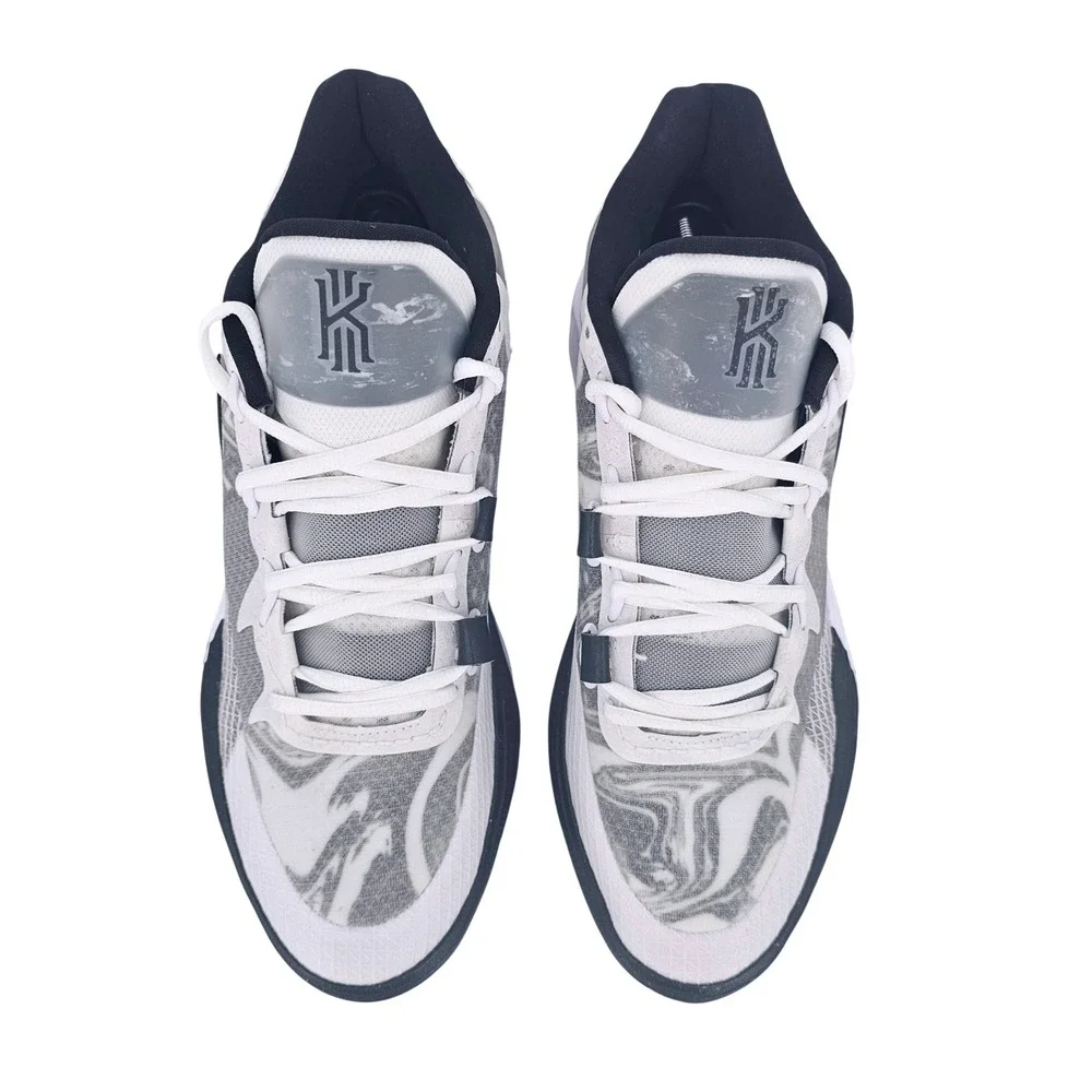 Nike Kyrie Low 5 White Black Wolf Grey Men's 13 DJ6017‑101 Basketball Shoes NWOT